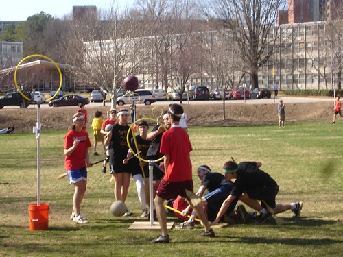 Quidditch Match: NCSU vs. ASU - At the goal hoops