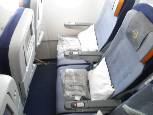 Lufthansa A380 Economy Class Seat