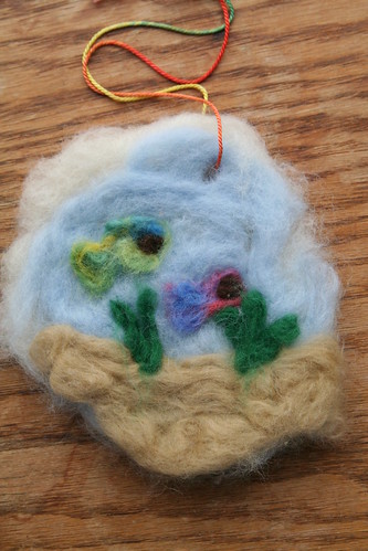 Lucas's Needle-Felted Picture: Fish