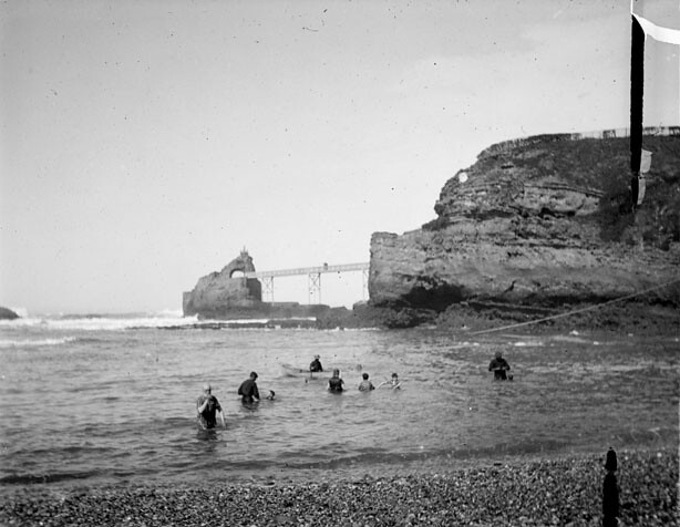  Pont Vieux et rocher de la Vierge, Biarritz, octobre 1891