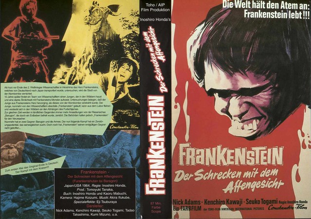 Frankenstein Vs Baragon (VHS Box Art)