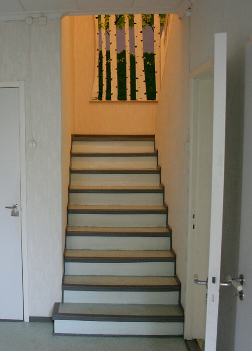 Staircase before