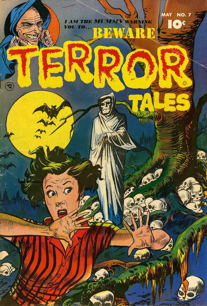 Beware Terror Tales #7 Bernard Bailey Cover (Fawcett, 1953)