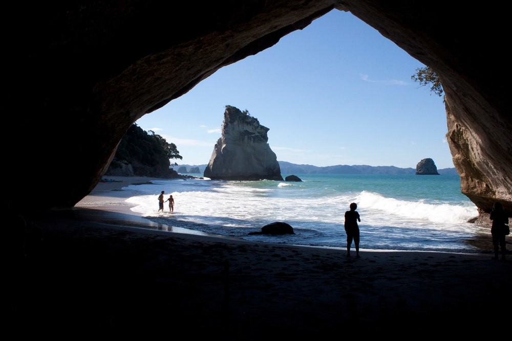 Under Cathedral Cove