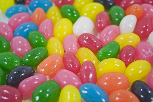 jelly beans background. Easter jelly beans