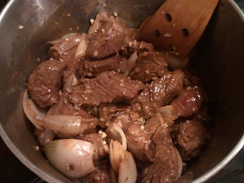 Browned Beef with Shallots and Garlic