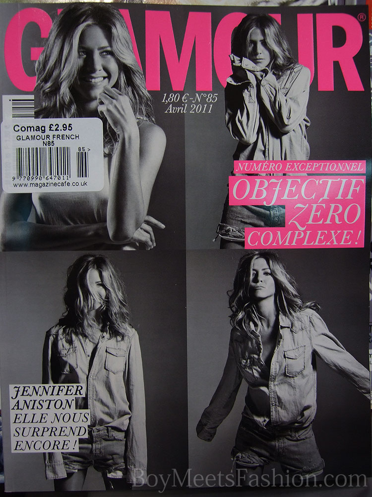 Jennifer Aniston on French GLAMOUR magazine - April 2011