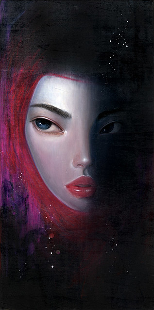 In Waking Dreams. 8" x 16". Acrylic & Colored Pencil on Wood. © 2011.
