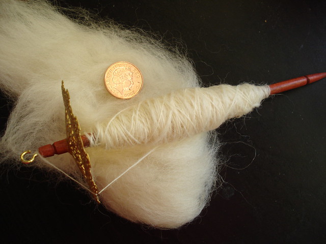 Super light tiny spindle handspinning yarn filigree whorl