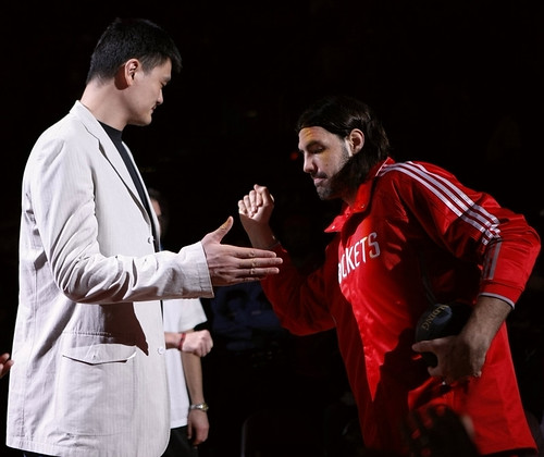 March 23rd, 2011 - Yao Ming makes an appearance at the Rockets game against the Golden State Warriors