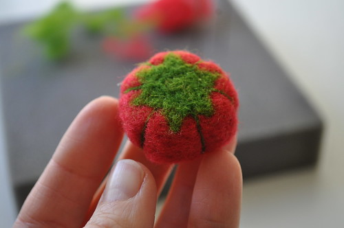 Tiny Tomato Pincushion Ring