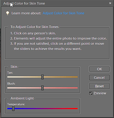 Adjust Color to Skin Tone