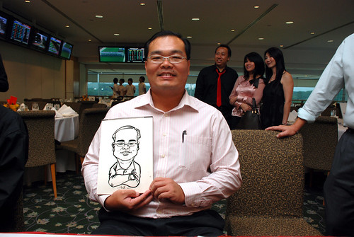 caricature live sketching for Thorn Business Associates Appreciate Night 2011 - 4