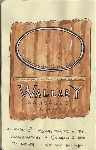 Wallaby sausages
