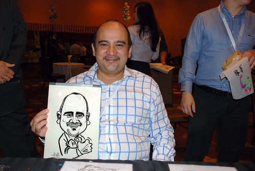 Caricature live sketching for EMC APJ Salers Kick Off 2011 - 26