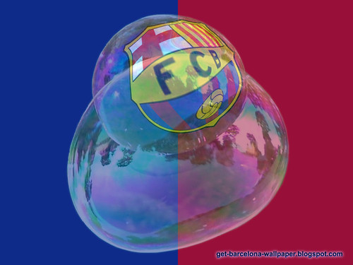barcelona fc logo wallpaper. FC Barcelona quot;Bubble Logoquot;