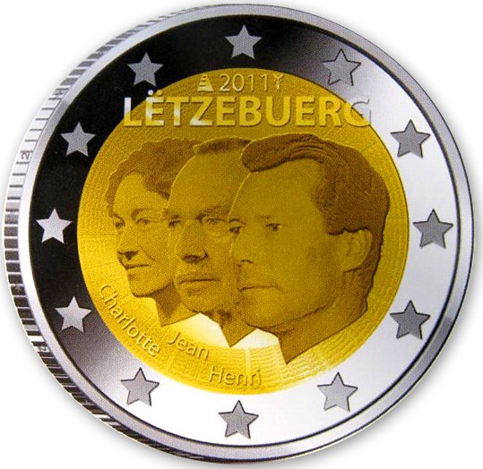 2 Euro Luxemburgsko 2011, Veľkovojvoda Jean