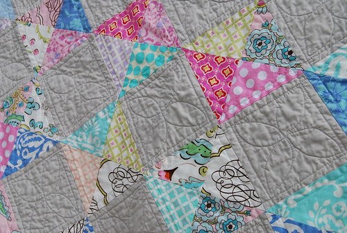 up close of quilting