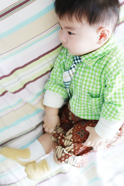 Baby Marcus wearing Tie & Batik