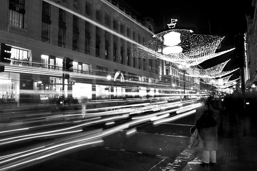 Regent Street at christmas. London. Regent Street en navidad. Londres