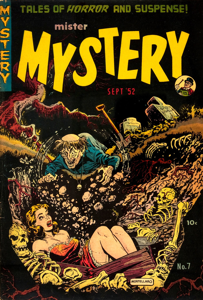 Mister Mystery #7 Tony Mortellaro Cover (Aragon, Magazines, Inc. 1952) 