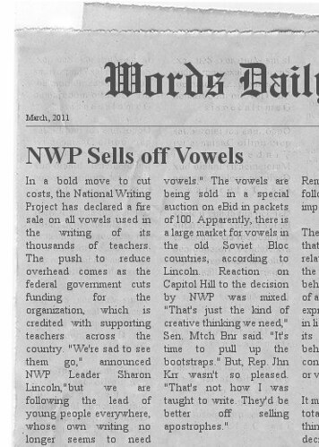 nwp sells off vowels