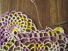pineapple lace doily
