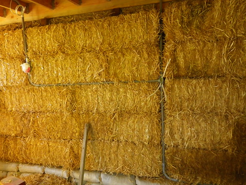 Electrical on Strawbale wall