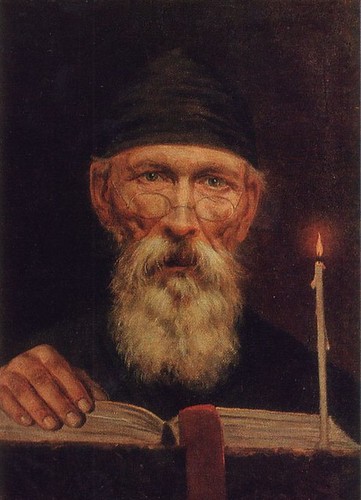 В. Тропинин. Монах со свечой 1834