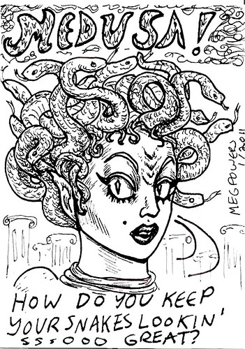 Medusa Comic Trading Card Side One