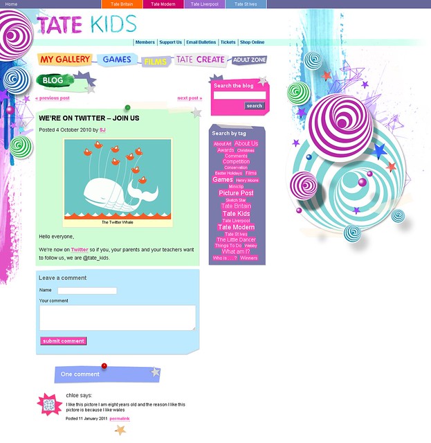 Tate Kids blog