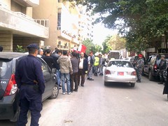 اعتصام تضامني مع الشعب البحريني امام سفارة البحرين ببيروت