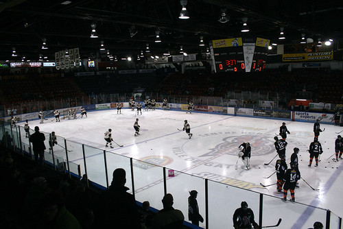 Gatineau Q C. Centre Robert-Guertin, Gatineau, QC. vue à Gatineau (Hull), Québec. Les Olympiques de Gatineau vs. Les Remparts des Québec