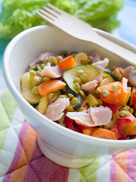 Chicken and vegetable salad