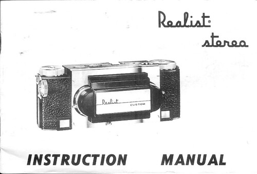 realist stereo camera instruction manual 1