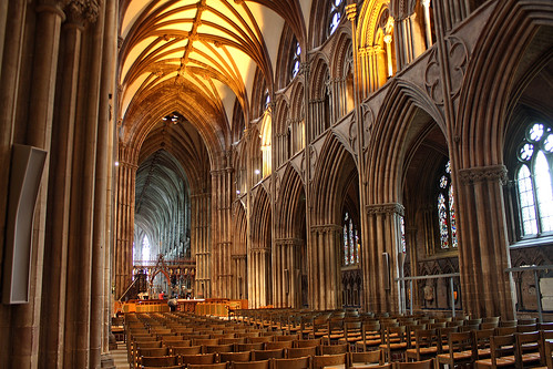 Lichfield Cathedral Inside. Lichfield Cathedral - Interior