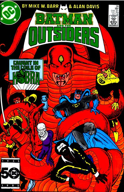 Batman and the Outsiders 26 1985 cover by Alan Davis