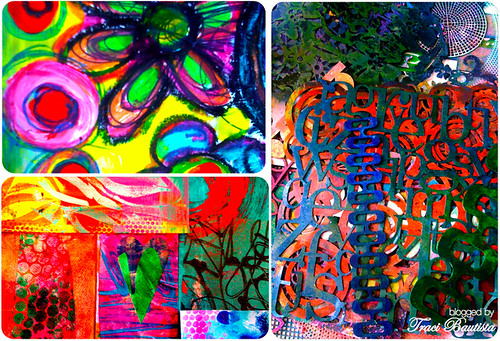 colorful paintings & my FAVE stencils
