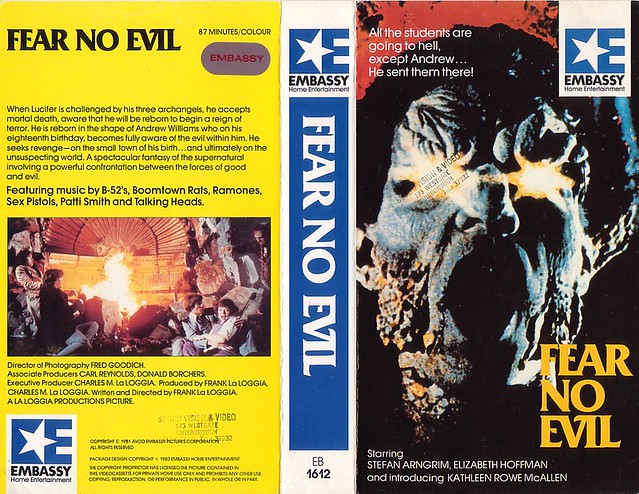 FEAR NO EVIL (VHS Box Art)
