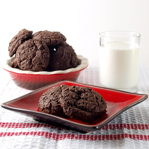 Double Dark Chocolate Chunk Coconut Cookies