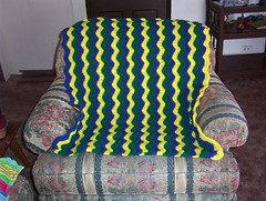 Yellow and Blue Make Green Lapghan