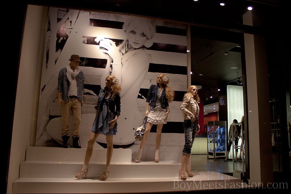 Guess Store Window Dressings March 2011 Boy Meets Fashion