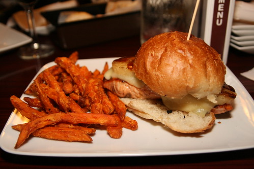 Don Ho Burger with Salmon at Elbow Room