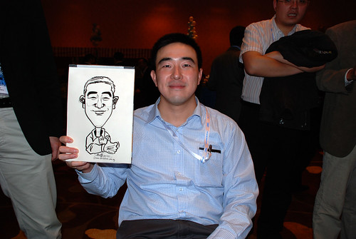 Caricature live sketching for EMC APJ Salers Kick Off 2011 - 1