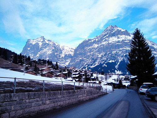 road to the swiss alps.