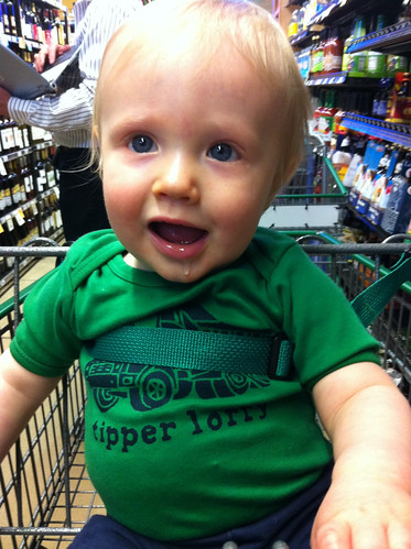 Liam at the grocery store