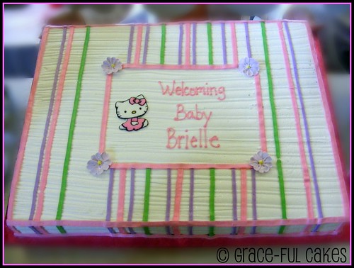 baby shower cakes sayings. Hello Kitty Baby Shower Cakes.