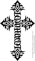 "Leonhardt" Ambigram Cross
