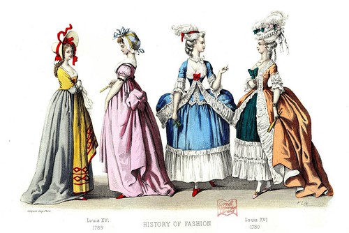 French Fashion Plate - 1780-