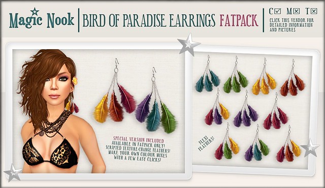 [MAGIC NOOK] Bird Of Paradise Earrings Vendor FATPACK
